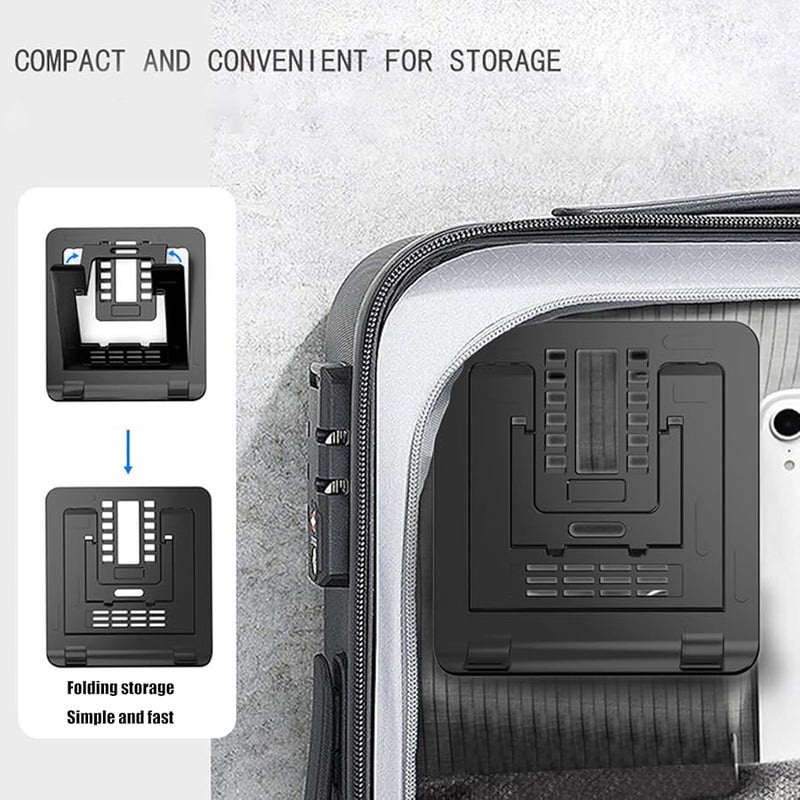 Adjustable Laptop Stand Foldable Bracket for Efficient Cooling Stable Height Ergonomic Design - Image 4